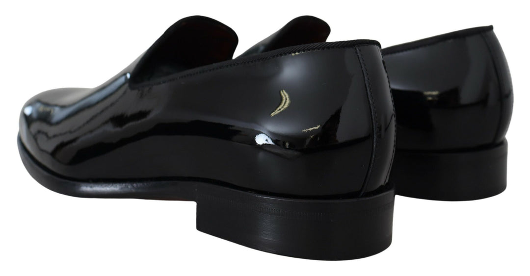 Dolce & Gabbana Sleek Black Patent Loafers