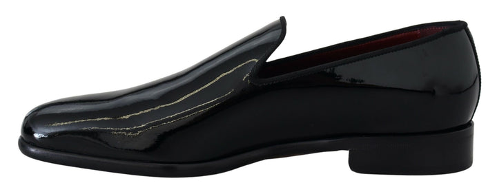 Dolce & Gabbana Sleek Black Patent Loafers