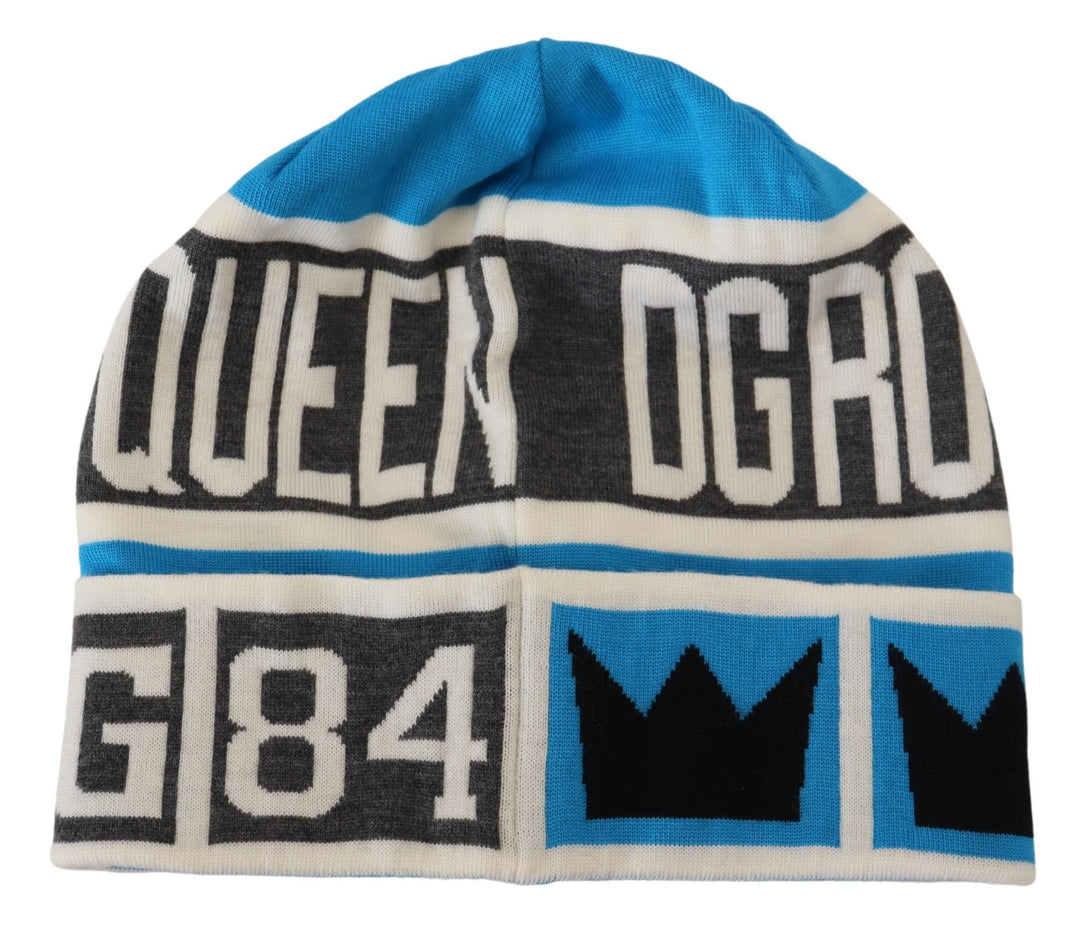 Dolce & Gabbana Elegant Multicolor Knit Beanie With DG Logo