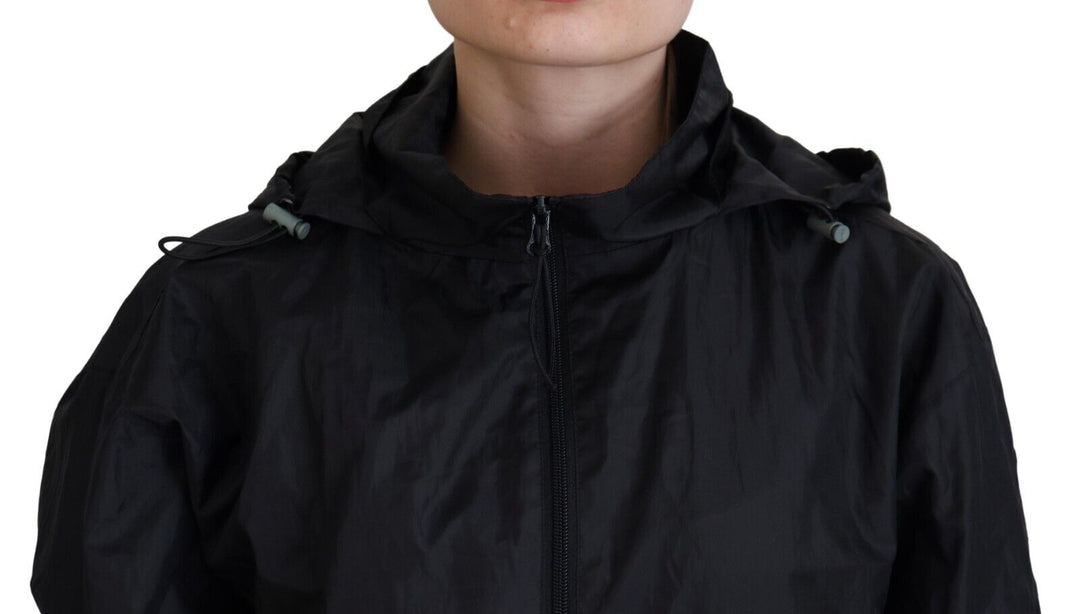 Dolce & Gabbana Sleek Black Nylon Bomber Jacket