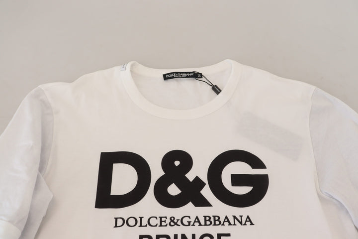 Dolce & Gabbana Elegant White Cotton Pullover Sweater