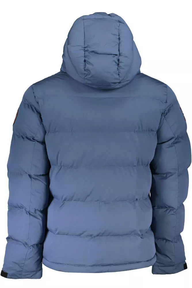 Napapijri Blue Polyester Men Jacket