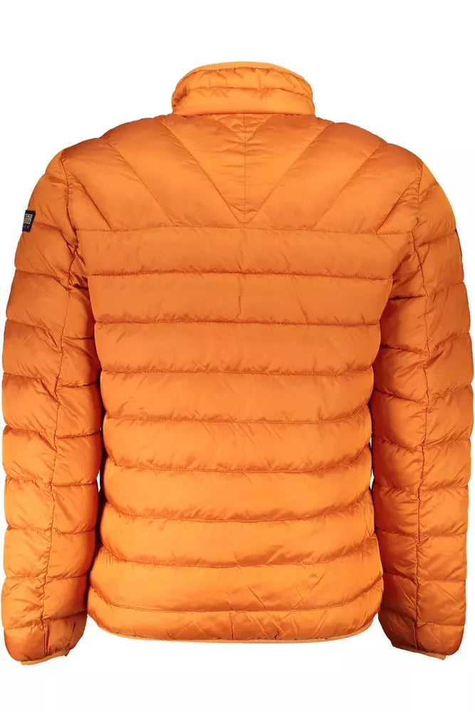 Napapijri Orange Polyamide Men Jacket