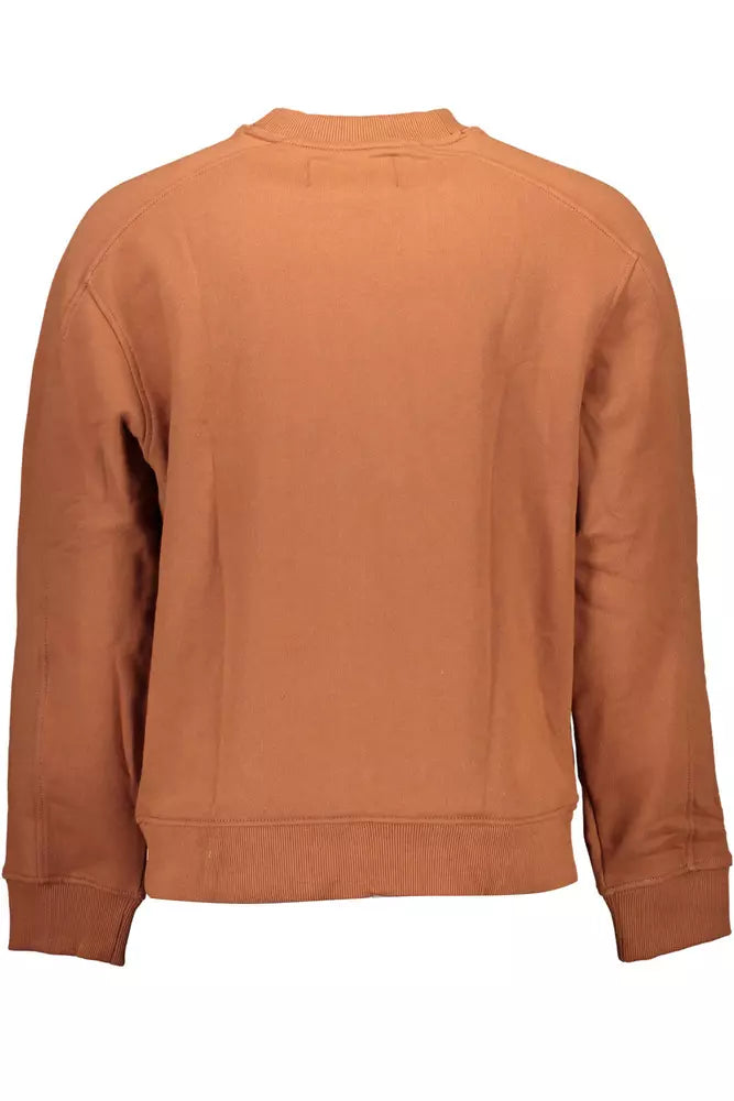 Calvin Klein Brown Cotton Men Sweater