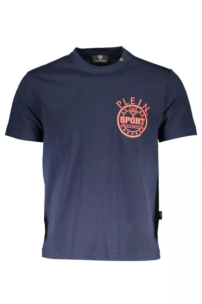 Plein Sport Blue Cotton Mens TShirt