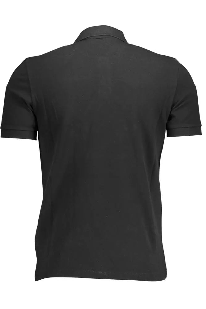 Napapijri Black Cotton Men Polo Shirt