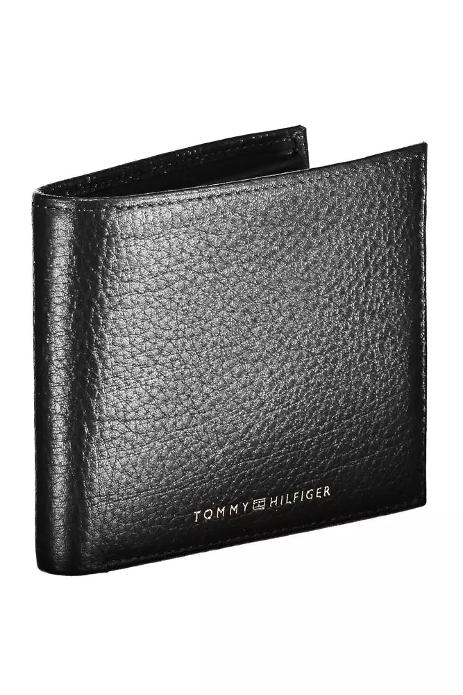 Tommy Hilfiger Black Leather Men Wallet