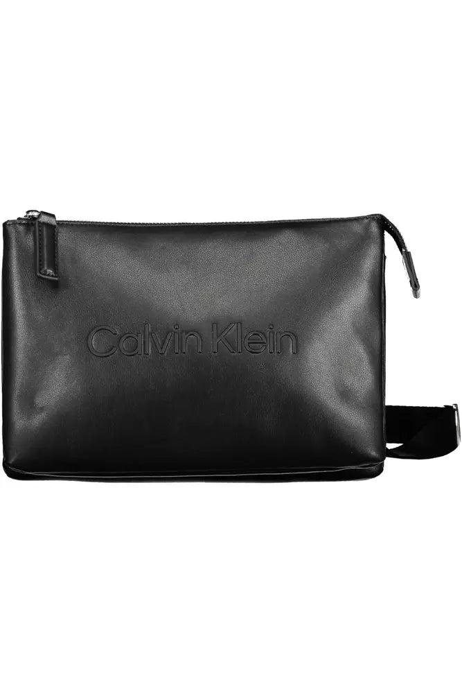 Calvin Klein Black Polyester Men Shoulder Bag