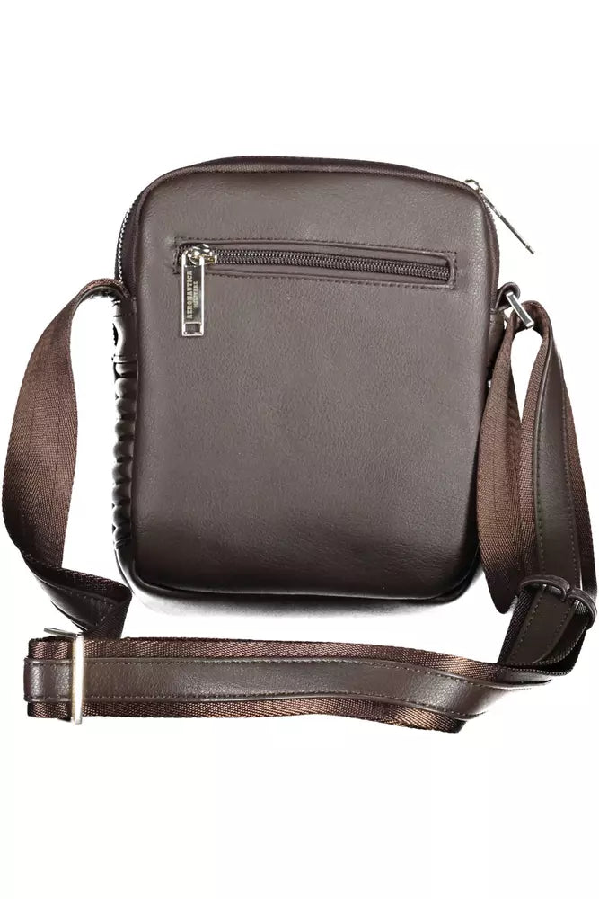 Aeronautica Militare Brown Polyester Men Shoulder Bag