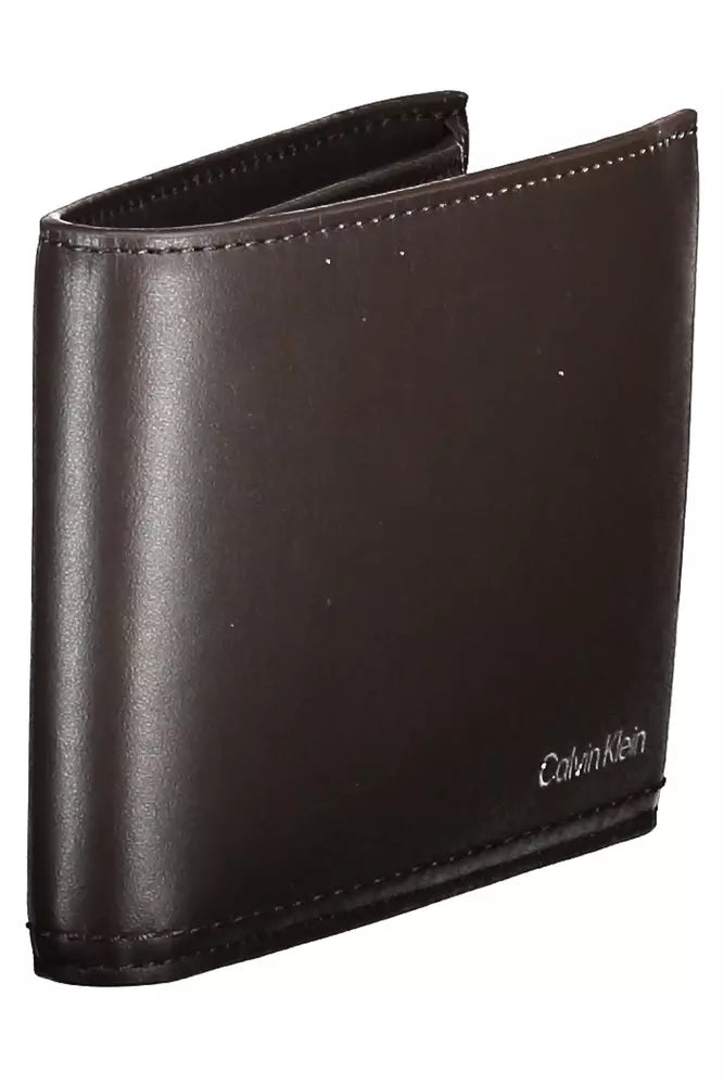 Calvin Klein Brown Leather Men Wallet