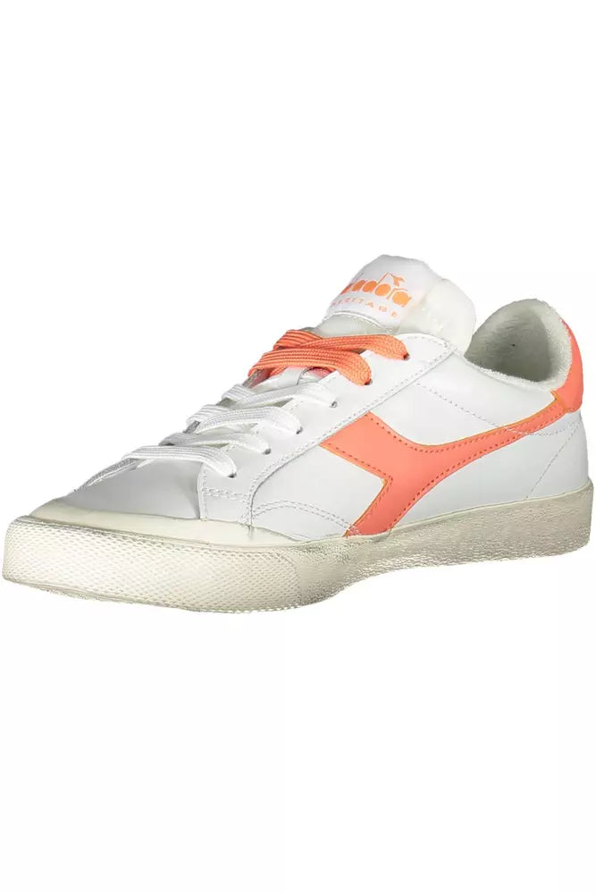 Diadora White Leather Women Sneaker