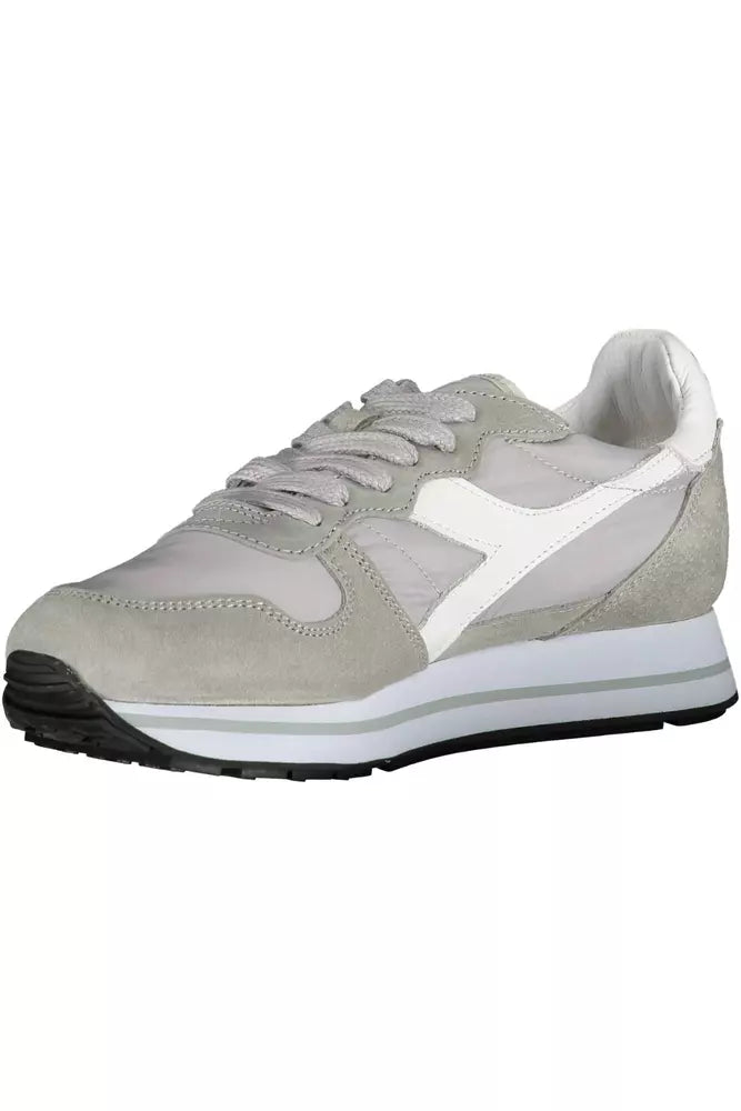 Diadora Gray Leather Women Sneaker