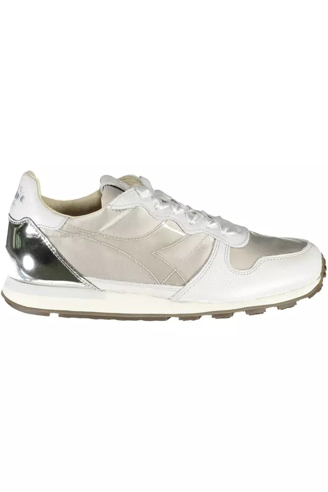 Diadora Gray Leather Women Sneaker