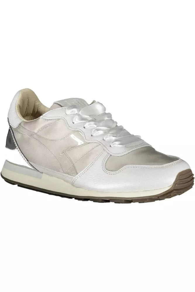 Diadora Gray Leather Women Sneaker