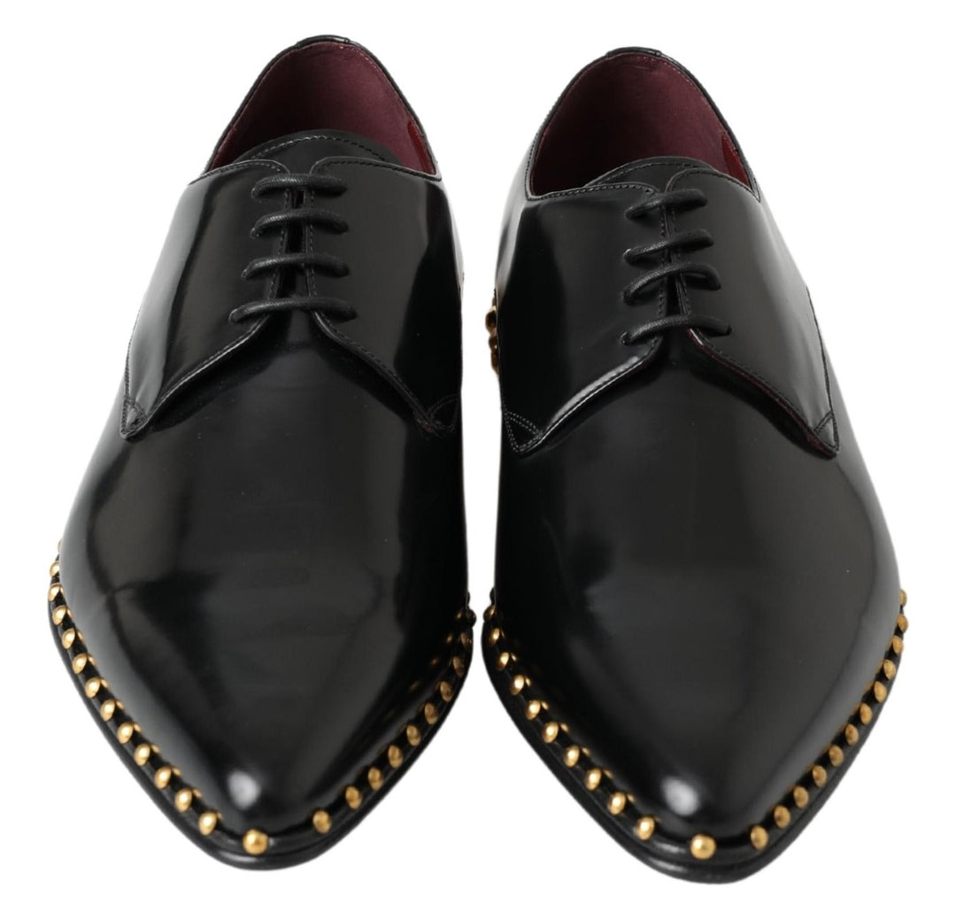 Dolce & Gabbana Elegant Studded Derby Formal Shoes