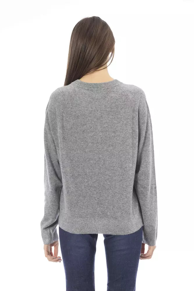 Baldinini Trend "Gray Wool Women's Sweater"