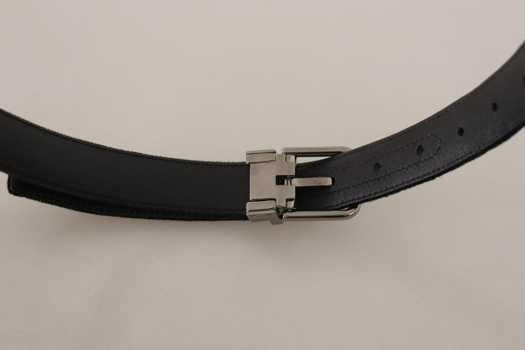 Dolce & Gabbana Elegant Velvet Designer Belt