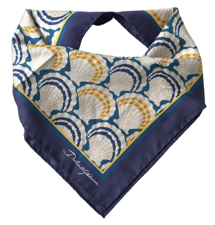 Dolce & Gabbana Elegant Multicolor Silk Men's Square Scarf