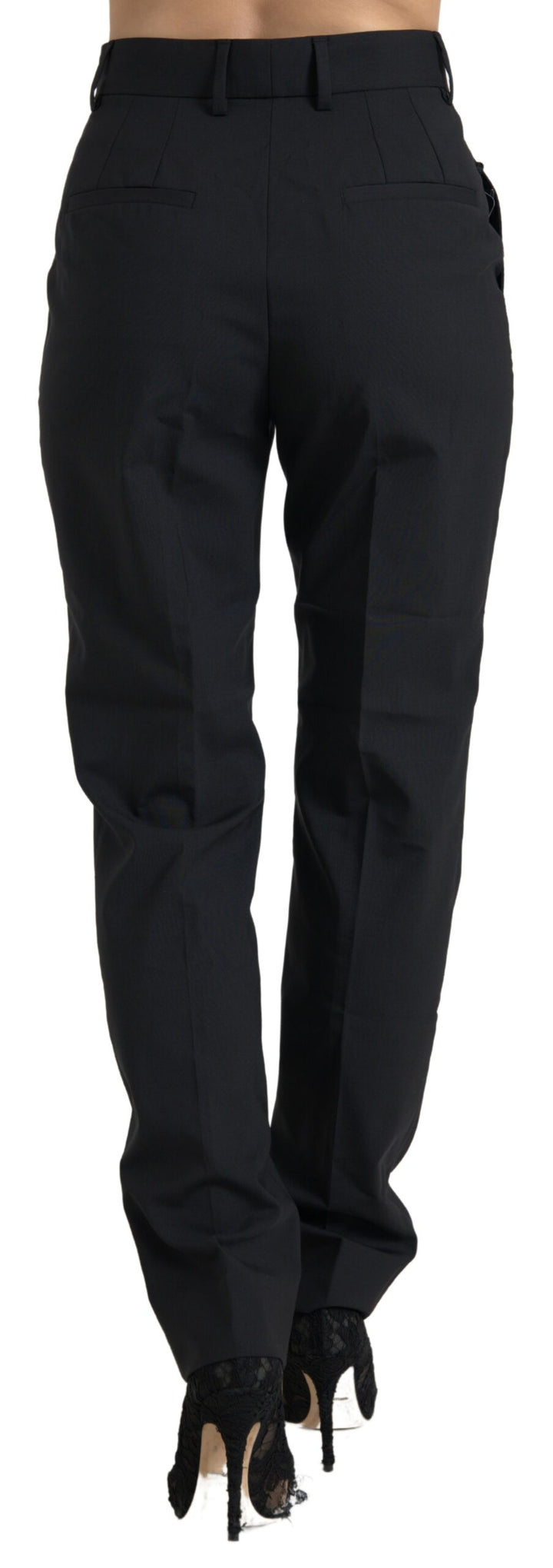 Dolce & Gabbana Elegant High-Waist Tapered Wool Pants