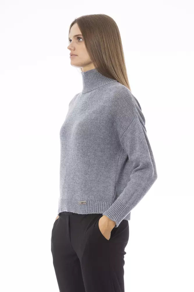 Baldinini Trend Gray Wool Women Sweater