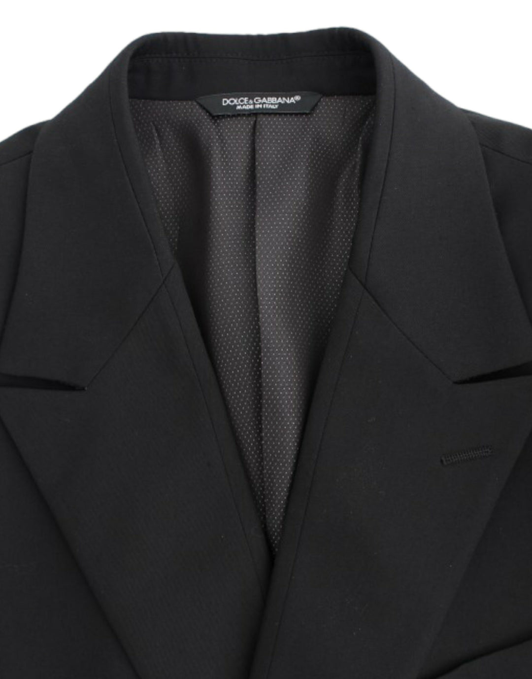 Dolce & Gabbana Elegant Slim Fit Black Wool Blazer