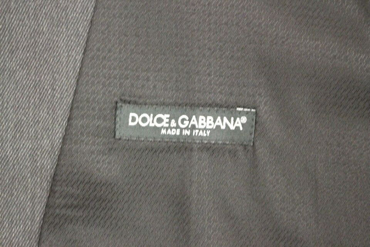 Dolce & Gabbana Elegant Gray Wool Formal Vest