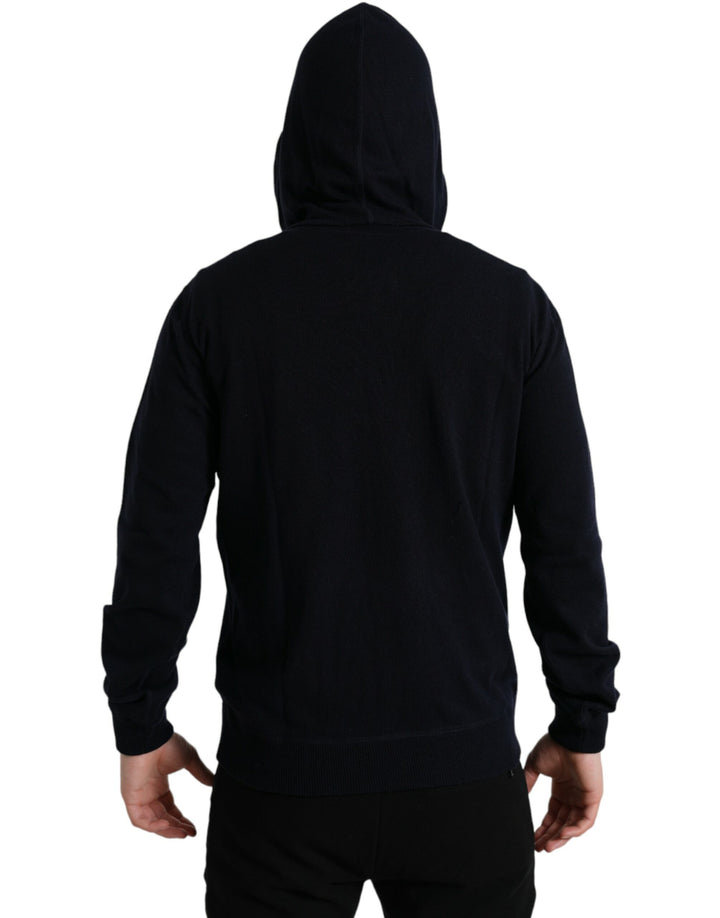 Dolce & Gabbana Elegant Cashmere Hooded Sweater in Blue