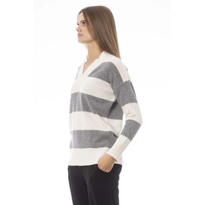 Baldinini Trend Gray Wool Women Sweater