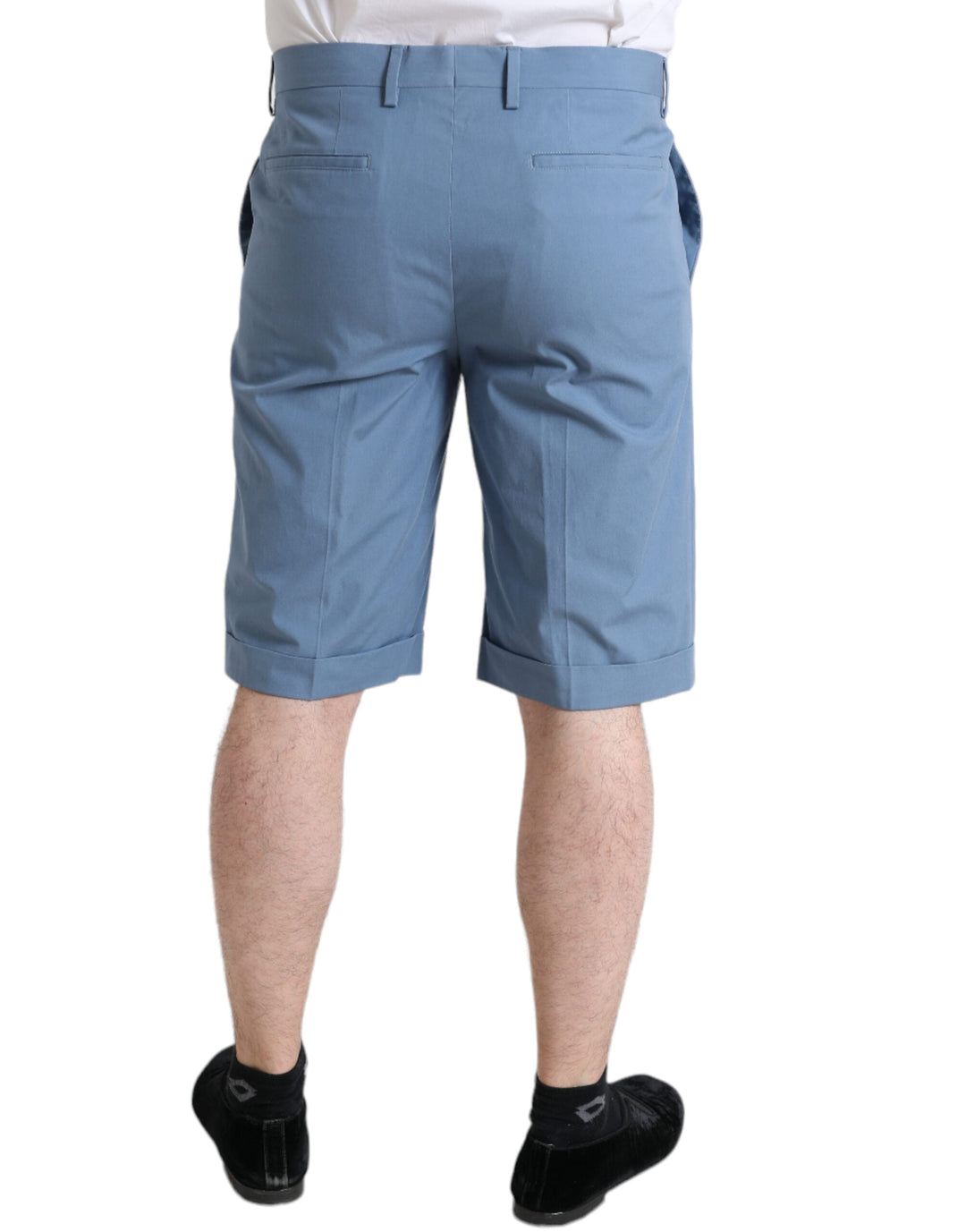 Dolce & Gabbana Sky Blue Cotton Bermuda Shorts