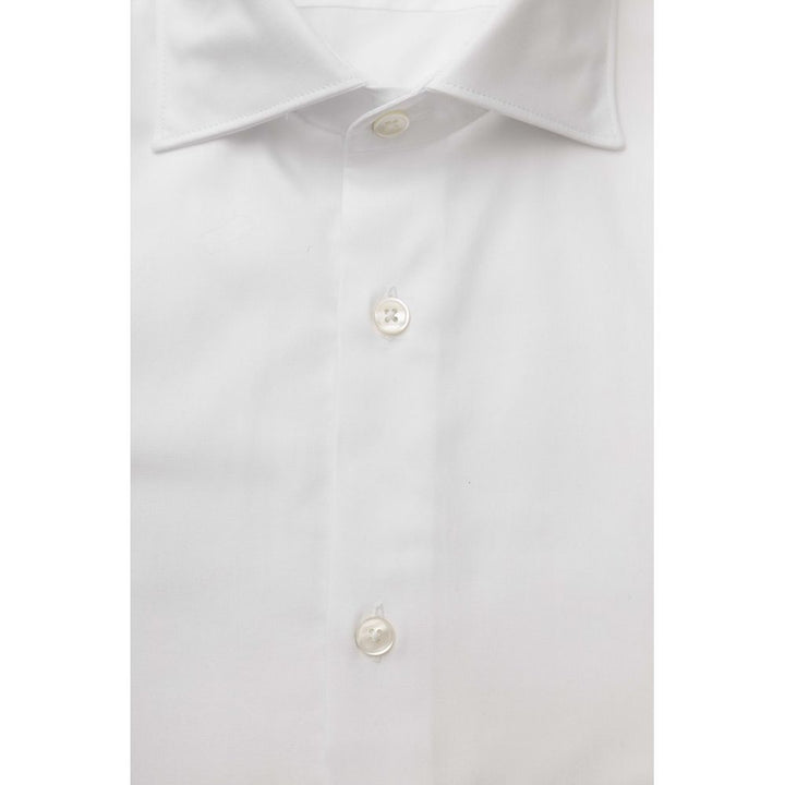 Bagutta White Cotton Men Shirt