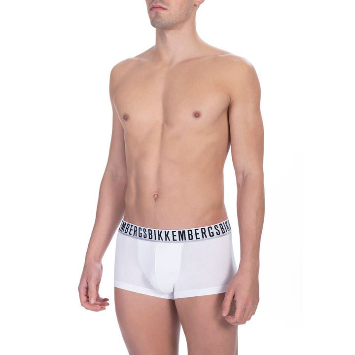 Bikkembergs White Cotton Men Underwear Pack