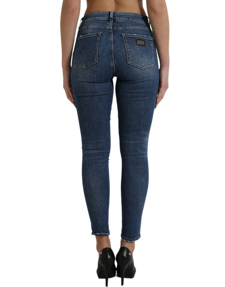 Dolce & Gabbana Chic Mid Waist Stretch Denim Jeans