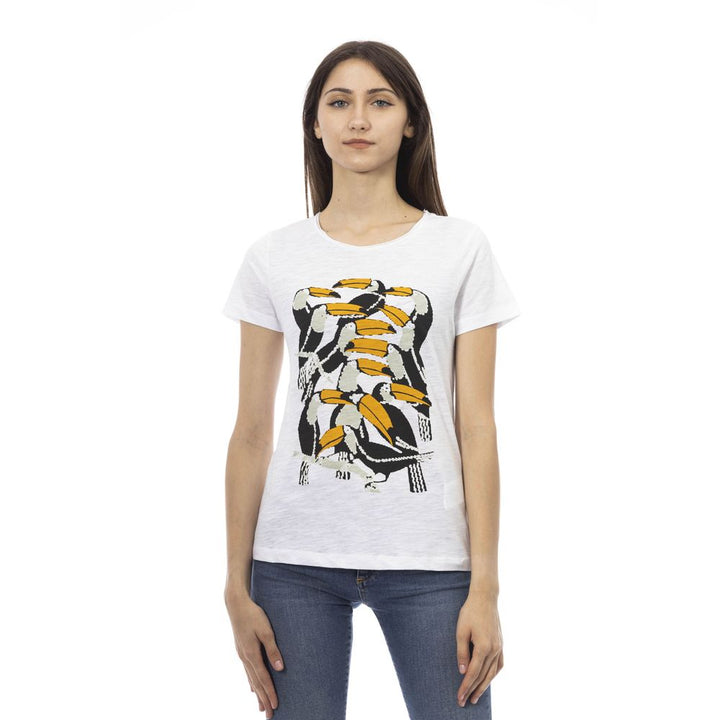 Trussardi Action White Cotton Women Top