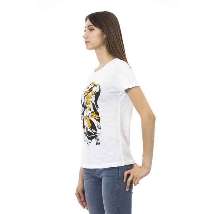 Trussardi Action White Cotton Women Top