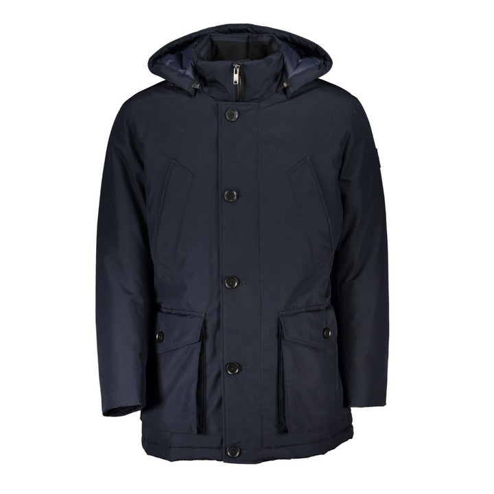 Hugo Boss Blue Polyamide Men Jacket