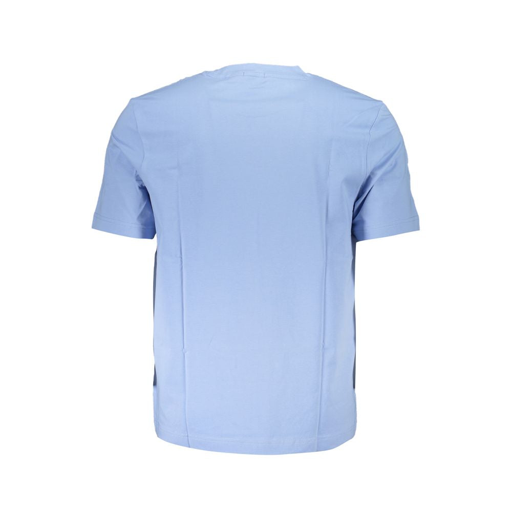 Hugo Boss Light Blue Cotton Men T-Shirt