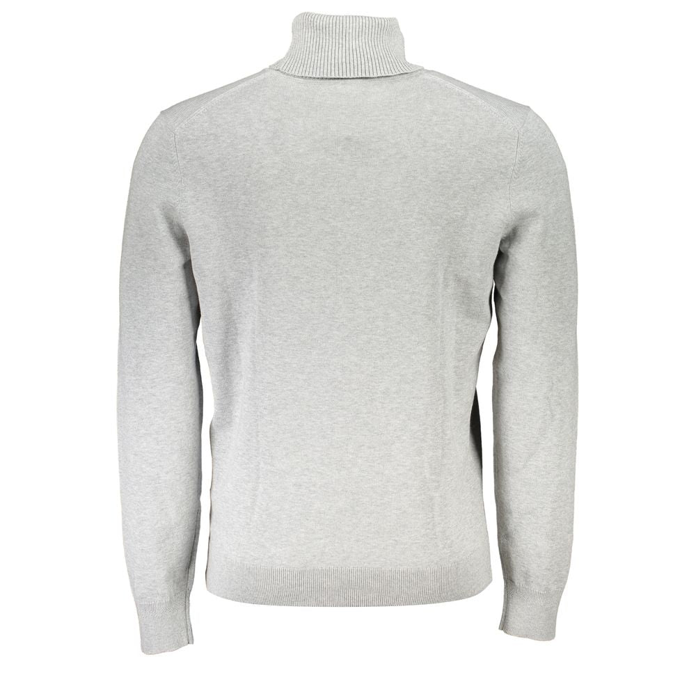 Hugo Boss Gray Cotton Men Sweater