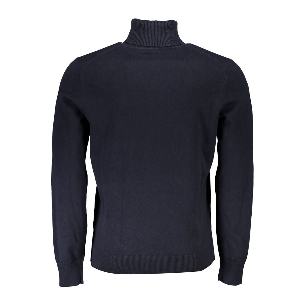 Hugo Boss Blue Cotton Men Sweater