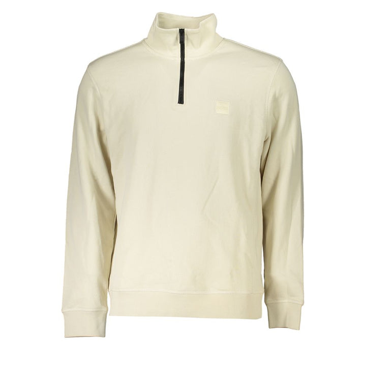 Hugo Boss Beige Cotton Men Sweater