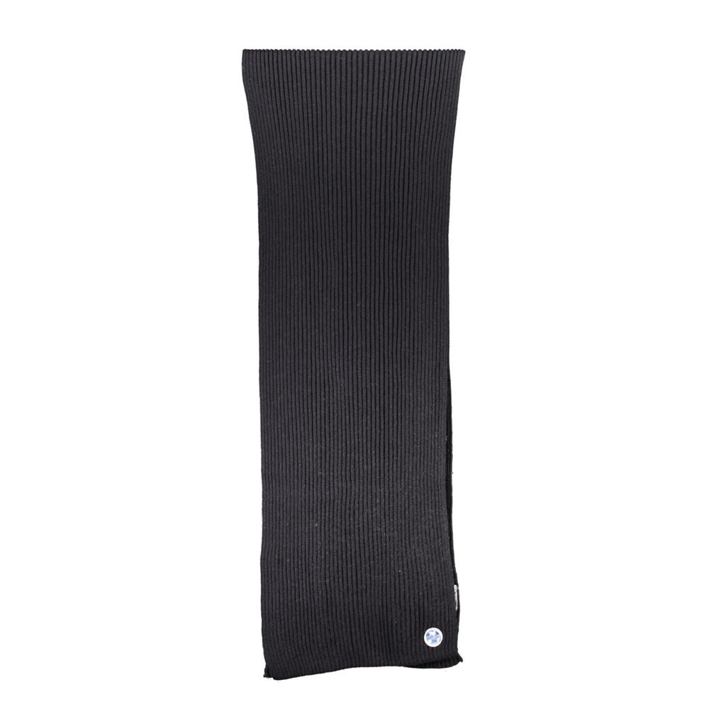 North Sails Black Cotton Men Scarf