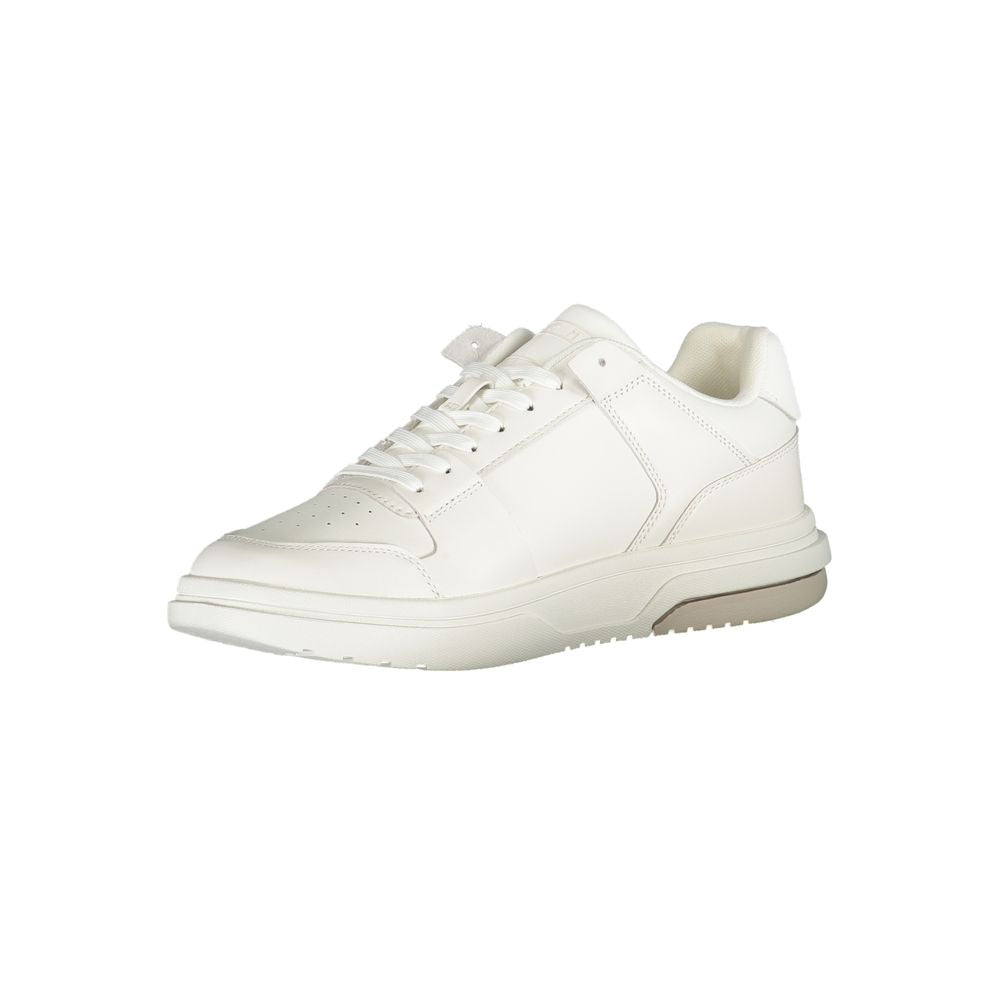 Tommy Hilfiger White Polyethylene Men Sneaker