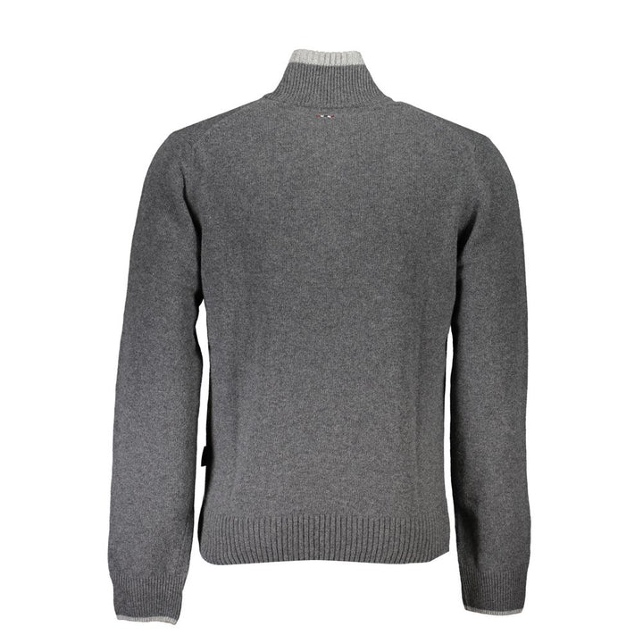 Napapijri Gray Fabric Men Sweater