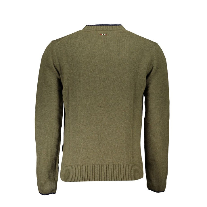 Napapijri Green Fabric Men Sweater