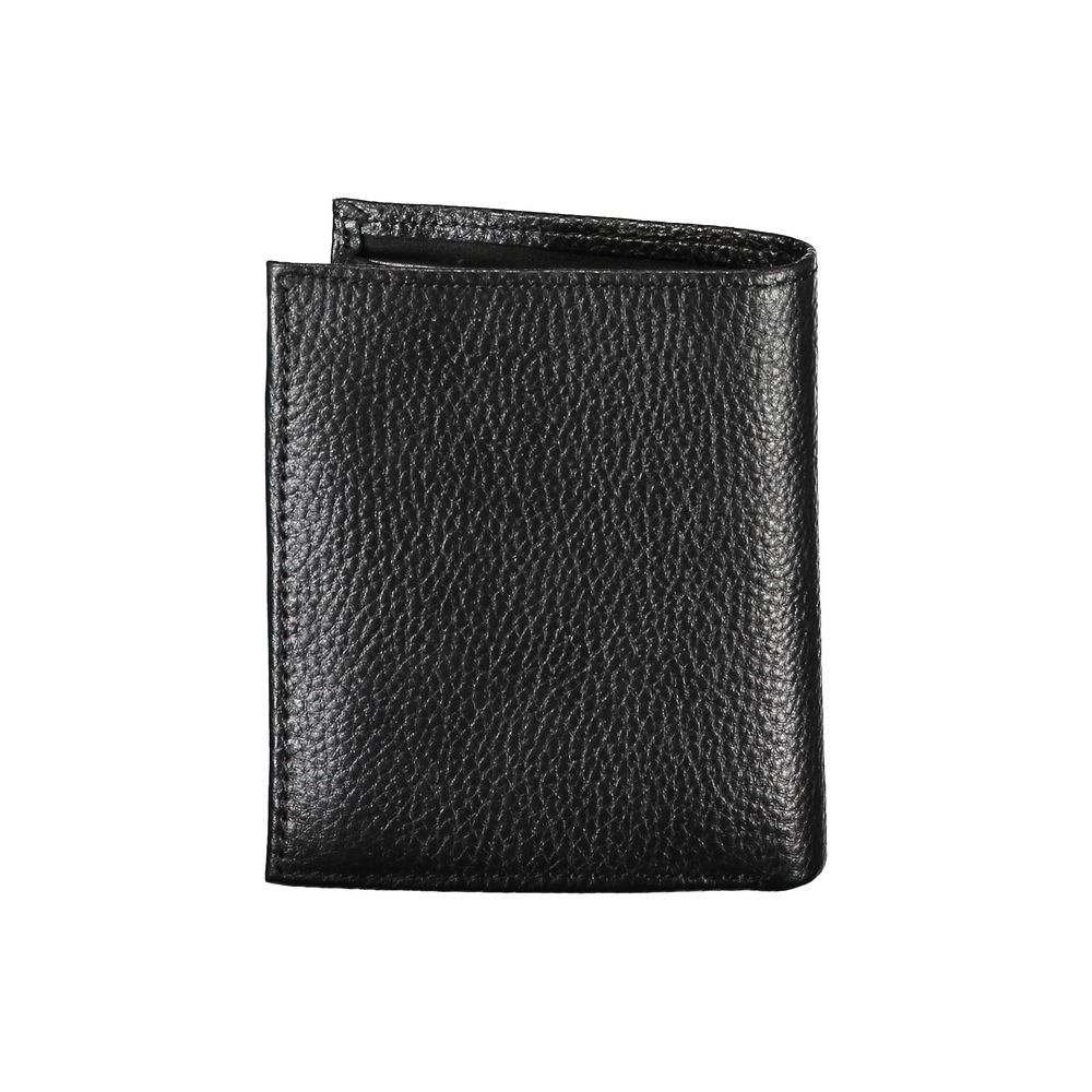 Tommy Hilfiger Elegant Black Leather Bi-Fold Wallet