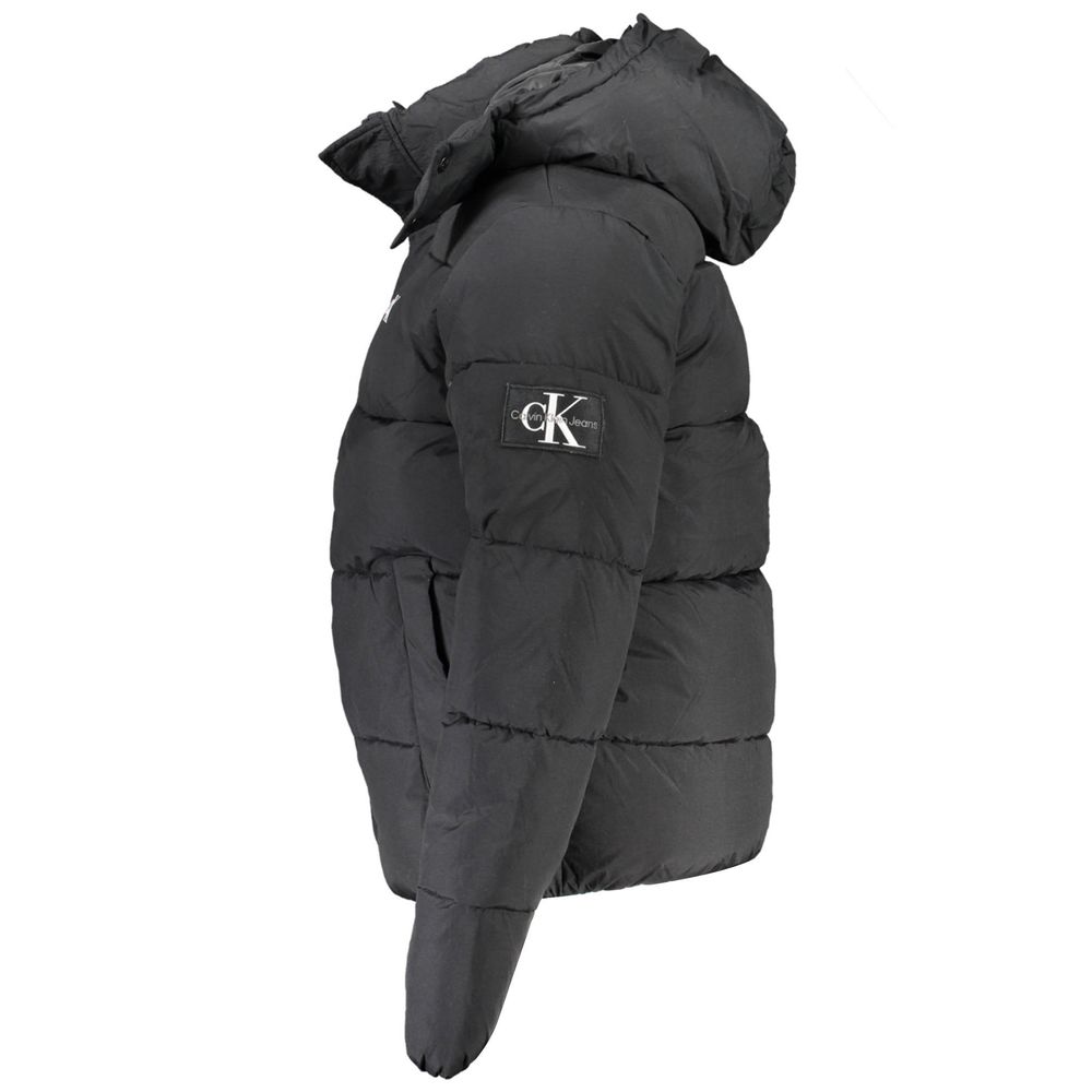 Calvin Klein Sleek Recycled Nylon Jacket with Detachable Hood