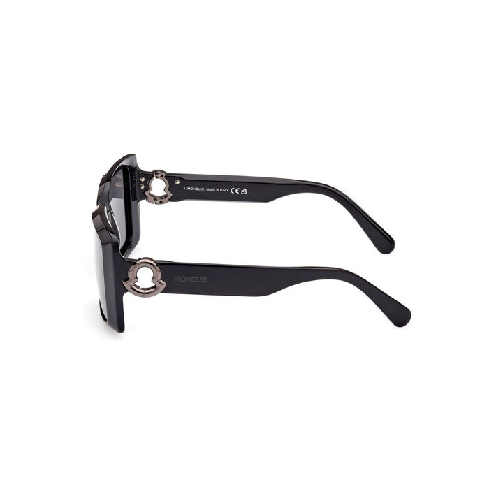 Moncler Chic Rectangular Black Lens Sunglasses