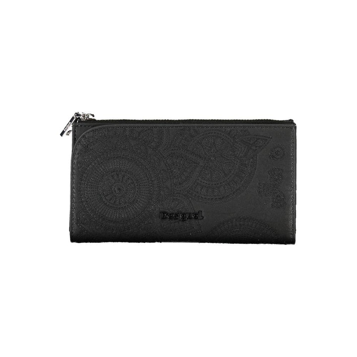 Desigual Chic Black Dual Compartment Wallet