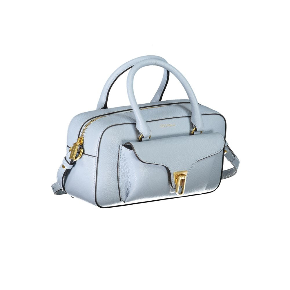 Coccinelle Light Blue Leather Handbag