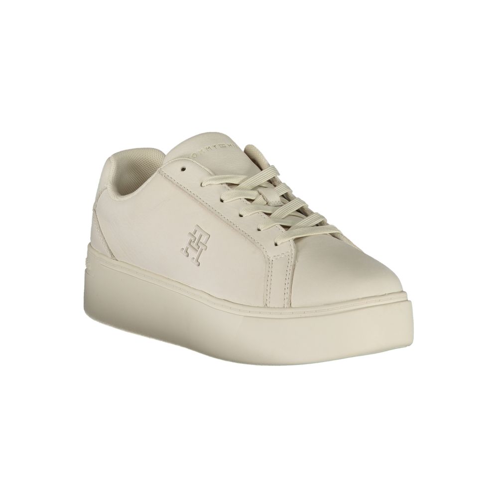 Tommy Hilfiger White Polyester Sneaker