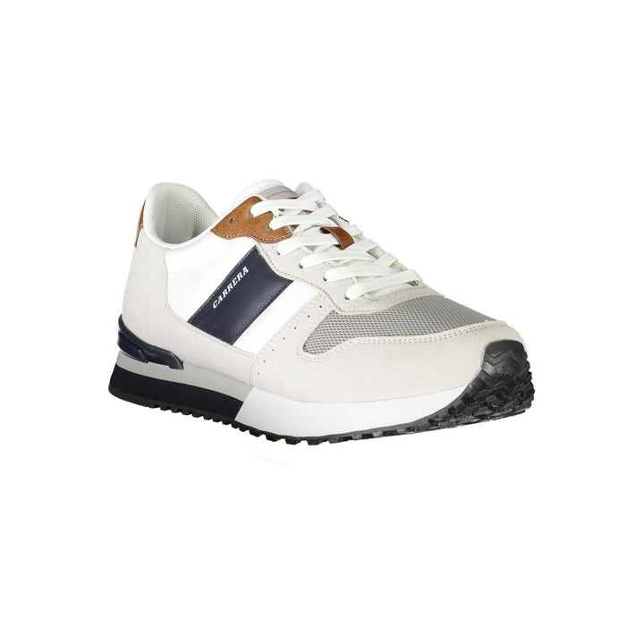 Carrera White Polyester Sneaker